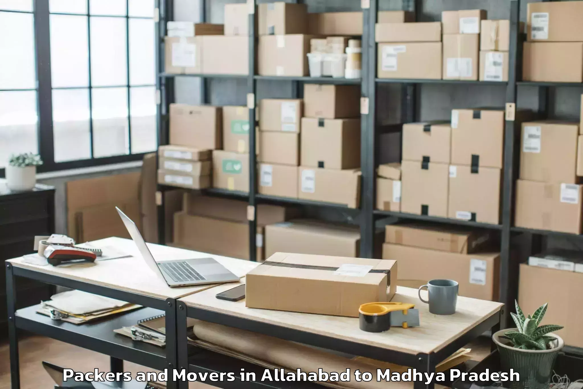 Trusted Allahabad to Ghughri Packers And Movers